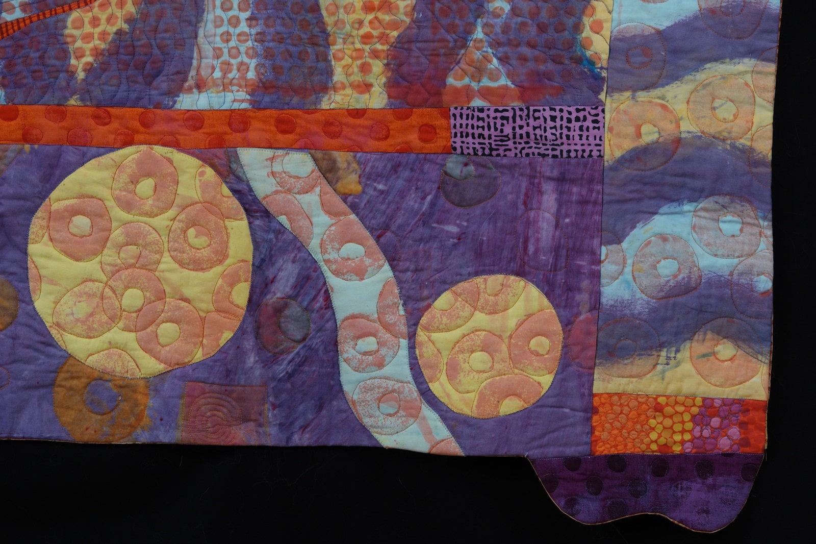 Portion of quilt showing detail
