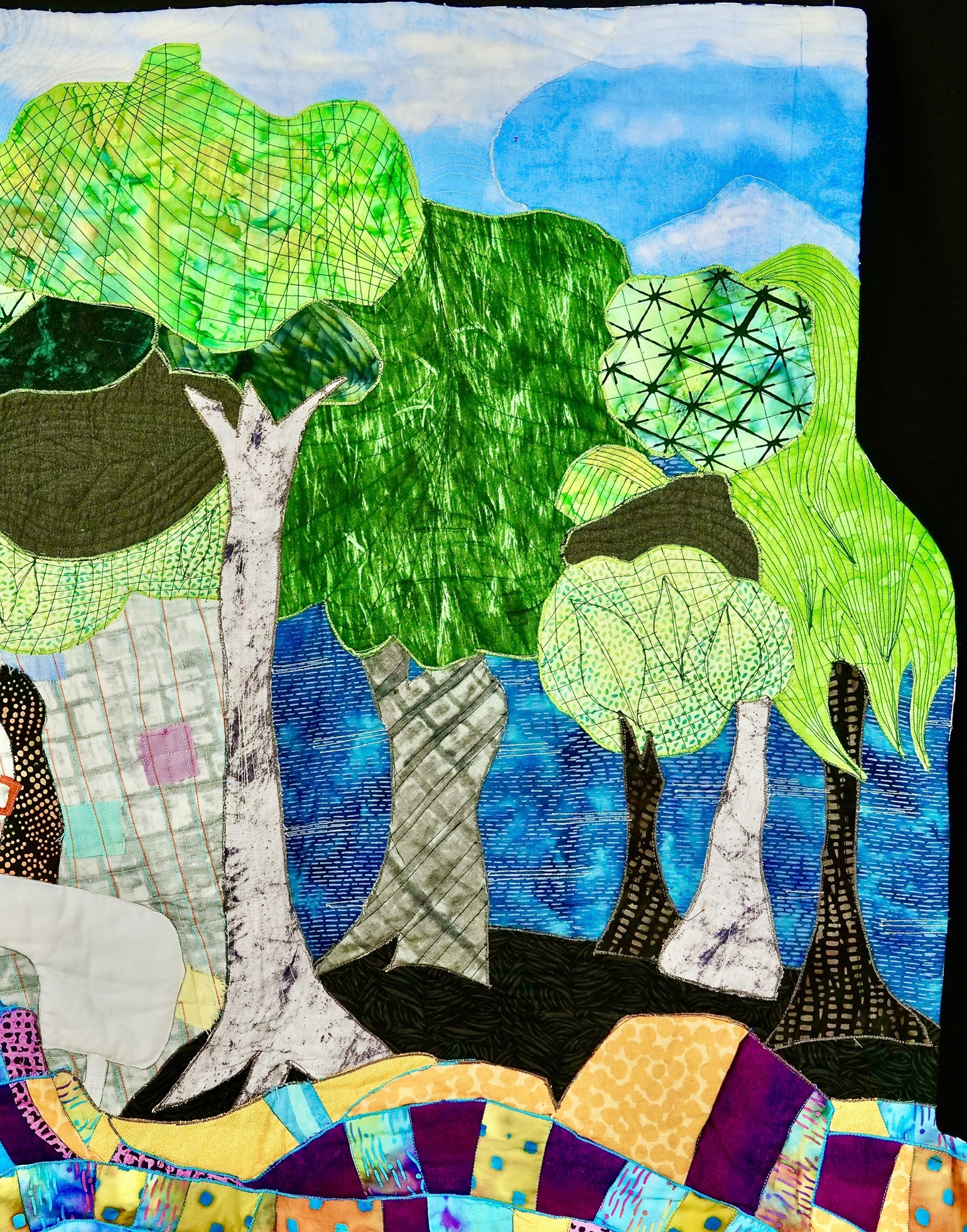 A portion of the quilt showing detail 1