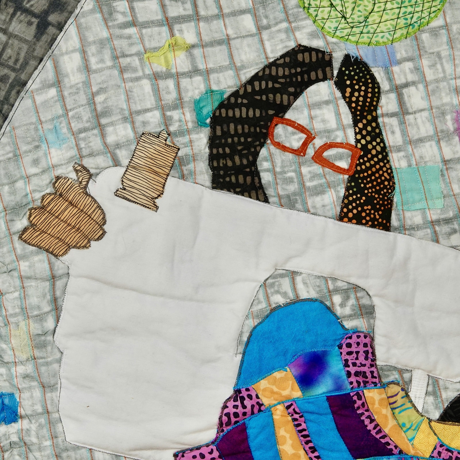 A portion of the quilt showing detail 2